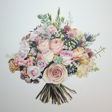 wedding bouquet illustration